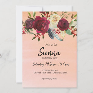 Invitación Ropa de flores para todas las ocasiones