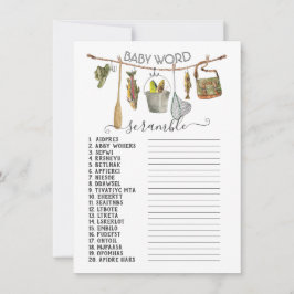 Invitación Ropa de la línea del carrete de pesca Palabra del 