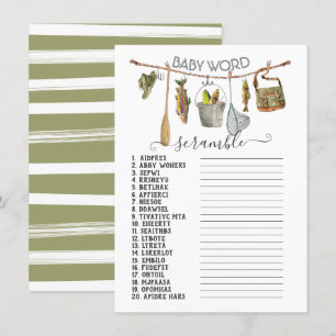 Invitación Ropa de la línea del carrete de pesca Palabra del 