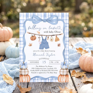 Invitación Ropa de Niño para Baby Shower de Amor a Primera Vi