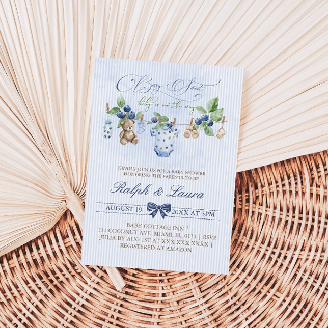 Invitación Ropa de Oso Dulce de Frutas Baño de Bebé  (Subido por el creador)