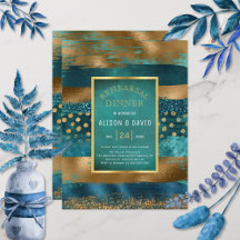 Ropa de pintura con pincel verde azulado y oro