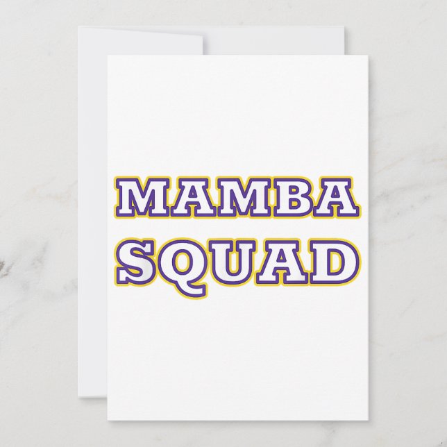 Invitación Ropa divertida del quad de Mamba para el amante de (Anverso)