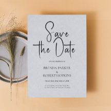 Ropa Gris Ligera Simple Guión Negro Guardar La Fec