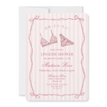 Ropa Interior Rosa Pastel para Ducha de Novia en E
