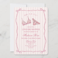 Ropa Interior Rosa Pastel para Ducha de Novia en E