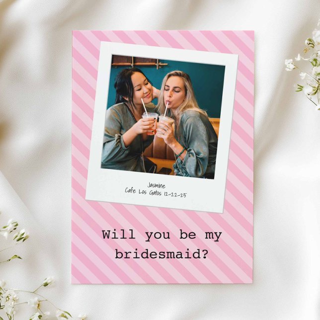 Invitación Ropa Rosa "¿Serás Mi Novia?" Foto (Subido por el creador)