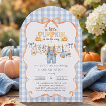 Ropa Tendida Calabacita Azul Baby Shower