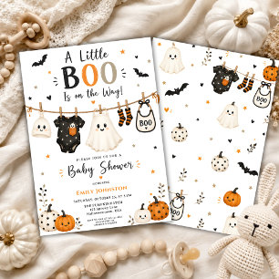 Invitación Ropa tendida para Baby Shower de Halloween de Litt