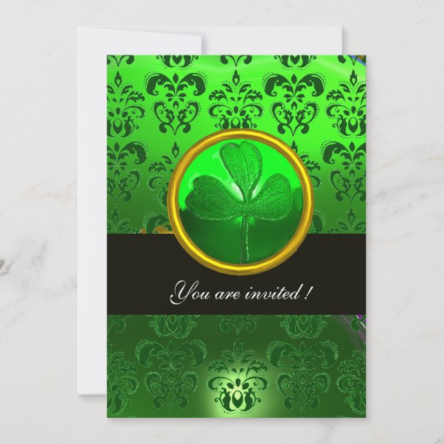 Invitación ROPA VERDE CON VERDE, negro (Anverso)