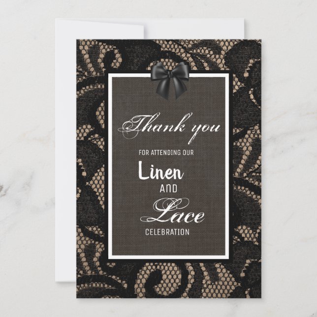 Invitación Ropa y encaje (Anverso)