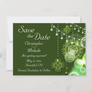 Invitación Ropas celtas irlandesas salven al Boda de fechas