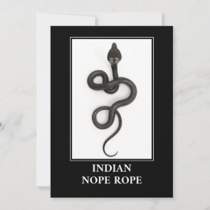 Invitación Rope indio - Peligro de serpiente Cobra