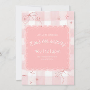 Invitación rosa