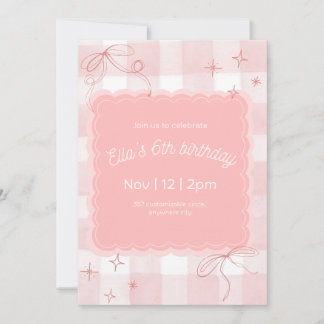 Invitación rosa