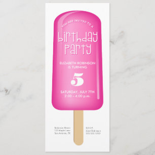 Invitación rosa