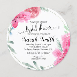 Invitación Rosa acuático moderno Azalea rosa