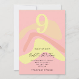 Invitación Rosa Amarillo Crema Personalizado Verano