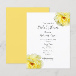 Invitación Rosa amarillo suave