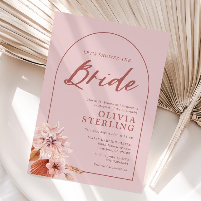 Invitación Rosa Amueblado, Ducha Rosa, Ducha Bridal (Subido por el creador)