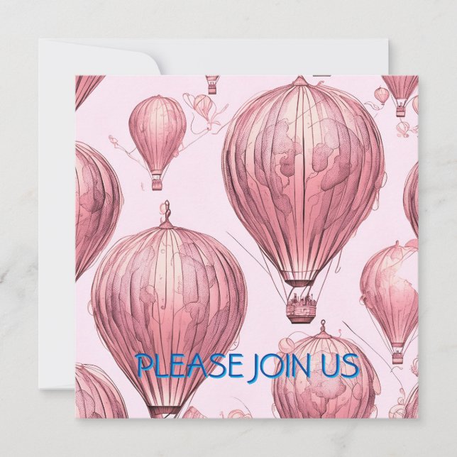 Invitación Rosa antiguo  (Anverso)