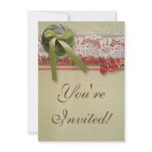 Rosa antiguo Lace Rústico Rojo Victorilap