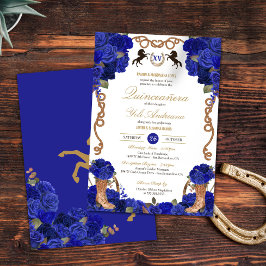 Invitación Rosa Azul de la Marina Real Charro Occidental Quin