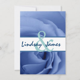Invitación Rosa azul de sueño Boda floral