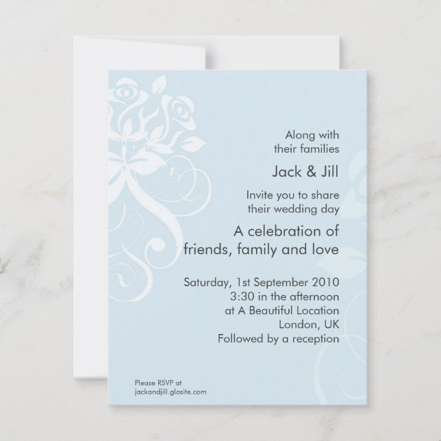 Invitación Rosa Azul Suave 4.25x5.5 (Anverso)