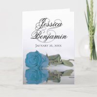 Rosa azul turquesa Boda de fotografía romántica el
