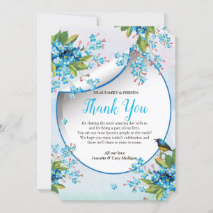 Invitación Rosa azul verde y suave