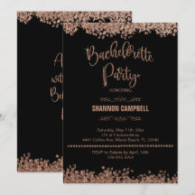 Rosa Bachelorette, Purpurina De Oro, Fiesta Con Bl