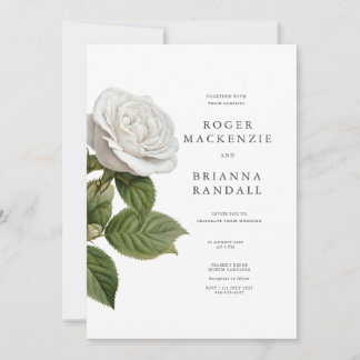 Invitación Rosa Blanca