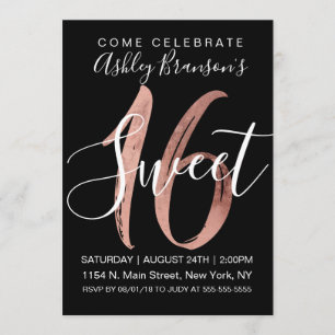 Invitación Rosa blanco grisáceo Relieve metalizado dorado mod