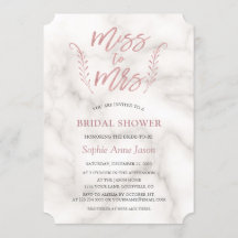 Rosa caligrafía de oro ducha de novia Bachelorette