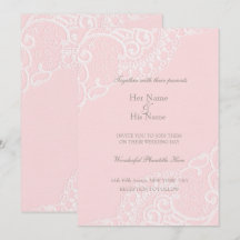 Rosa Chic Vintage Elegante Encaje Boda
