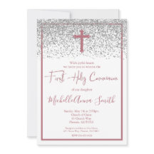 Rosa Chica Plata Oro Primera Comunión Santa