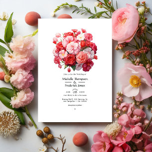 Invitación Rosa Chicle, Algodón de Azúcar y Boda de Fresa