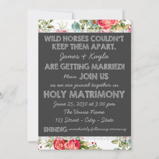 Invitación Rosa Chintz Boda