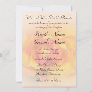 Invitación Rosa con Boda Verse