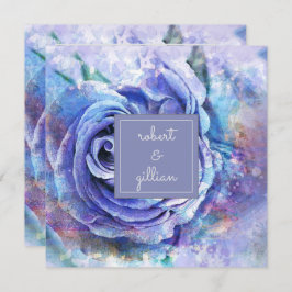 Invitación Rosa de acuarela encantadora