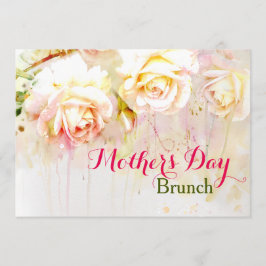 Invitación Rosa de agua Brunch Día de la Madre
