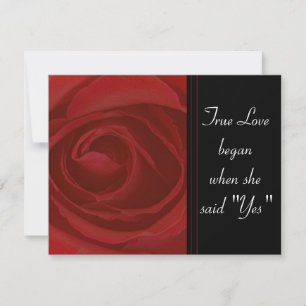Invitación Rosa de amor verdadero