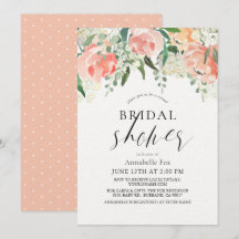 Rosa de color de agua Peach Virtual Floral Bridal