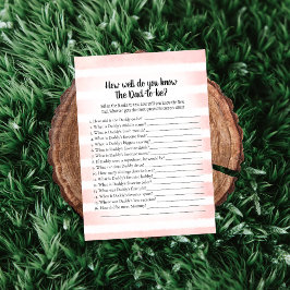 Invitación Rosa de conejo blanco que conoce a papá mejor jueg