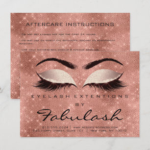 Invitación Rosa de instrucción de extensión de latigazos de b