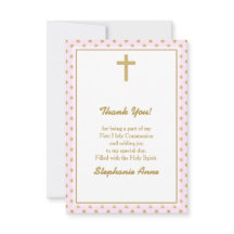 Rosa de la comunión con puntos de polka de oro