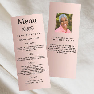 Invitación Rosa de la foto de oro diversión hechos de la cart