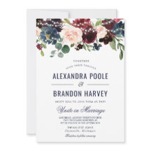 Rosa de la Marina Borgoña Floral String Lights Bod