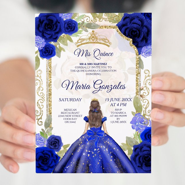 Invitación Rosa de Marina Chica de México Charra Quinceanera (Subido por el creador)